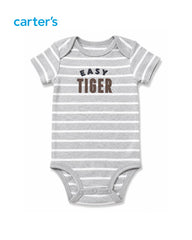 CARTERS 2 PCS EASY TIGER ROMPER WITH TROUSER SET