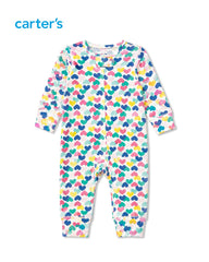CARTERS BABY CAT BODYSUIT & HEART SLEEP & PLAY SET