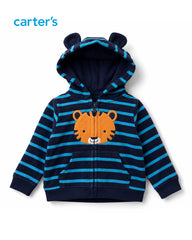 CARTERS 3 PCS NAVY LITTLE TIGER HOODIE WITH TROUSER SET