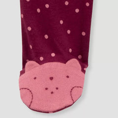 CARTERS BABY 3 PCS DOTTED TOP & BOTTOM SET WITH HEADBAND