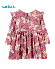 CARTERS BABY BUTTERFLY JERSEY DRESS SET