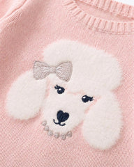 CARTERS BABY GIRLS POODLE KNIT SWEATER