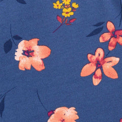 CARTERS BLUE FLORAL JERSEY DRESS