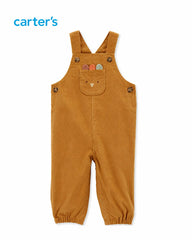 CARTERS BOYS 2 PCS OVERALLS & STRIPED BODYSUIT SET