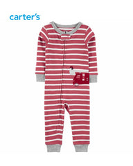 CARTERS FIRETRUCK SNUG FIT COTTON ROMPER