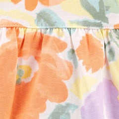 CARTERS FLORAL SNAP-UP ROMPER