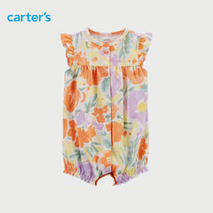 CARTERS FLORAL SNAP-UP ROMPER
