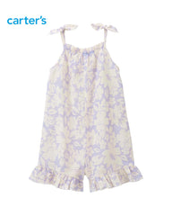 CARTERS LILCA FLORAL PRINTED ROMPER