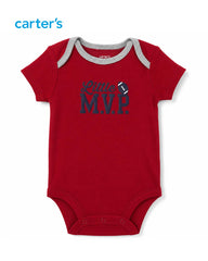 CARTERS LITTLE MVP 3 PCS JUMPSUIT, BODYSUIT & TROUSER SET