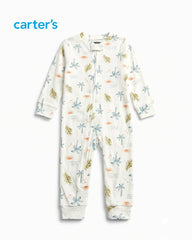 CARTERS OFF WHITE SAFARI DREAMS ROMPER