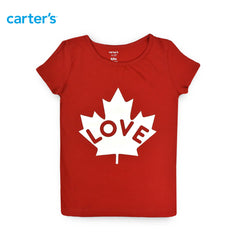 CARTERS RED LOVE PRINTED T-SHIRT