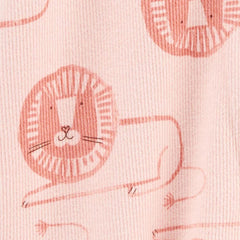 CARTERS SLEEP & PLAY LION 2 WAY ZIP COTTON ROMPER