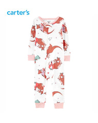 CARTERS WHITE DRAGON PRINCESS PRINTED ROMPER