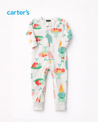 CARTERS WHITE SWEET SUNDAE ROMPER