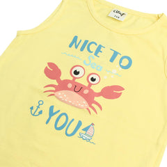 CIRAF YELLOW NICE TO SEA YOU TOP