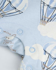 COCCODRILLO BLUE BALLOON SHORTS SLEEVE ROMPER