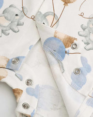 COCCODRILLO WHITE ELEPHANTS SHORTS SLEEVE ROMPER