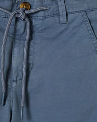 COCONUT STEEL BLUE COTTON DRAWSTRING TWILL PANT
