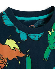 COOL CLUB LONG SLEEVE ALL OVER PRINT T-SHIRT