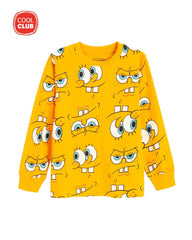 COOL CLUB SPONGE BOB PRINTED LONG SLEEVE T-SHIRT