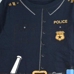 CROSSBOW NAVY POLICE PRINTED T-SHIRT
