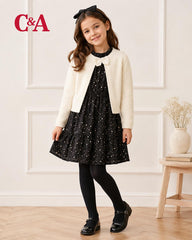 C&A CHIFFON DRESS WITH CARDIGAN 2 PCS SET