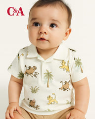 C&A OFF WHITE LION KING THEME POLO T-SHIRT