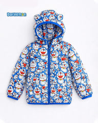 DORAEMON ULTRA LIGHT WEIGHT PUFFER JACKET WITH HOOD
