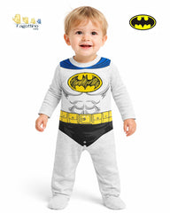 FAGOTTINO HEATHER GREY BATMAN COSTUME ROMPER