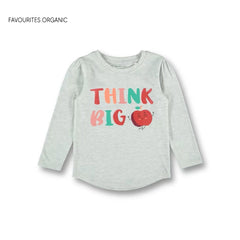 MINI MANGO LIGHT GREY THINK BIG T-SHIRT