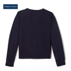 FRENCH TOAST NAVY BLUE BOW CARDIGAN SWEATER