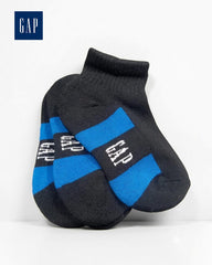 GAP BLACK & BLUE ANKLE SOCKS - 3 PACK