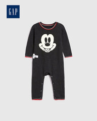 GAP DARK GREY DISNEY MICKEY TEXTURED BODYSUIT
