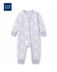 GAP GIRLS LILAC POLKA DOT SLEEPSUIT