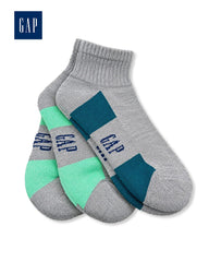 GAP GREY & GREEN ANKLE SOCKS - 3 PACK