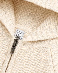 GAP KIDS CREAM ZIP UP HOODED KNIT CARDIGAN