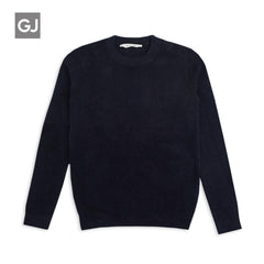 GEE JAY NAVY BLUE FINE KNITTED JUMPER