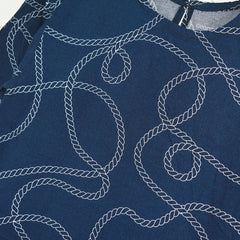 GEORGE BLUE ROPES PRINTED DRESS