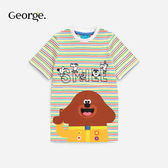 GEORGE DUGGEE SMILE SLOGAN PRINTED T-SHIRT
