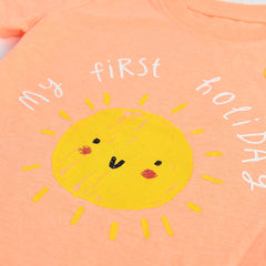 GEORGE NEON ORANGE MY FIRST HOLIDAY T-SHIRT