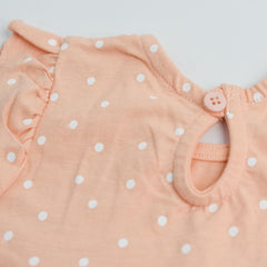 GEORGE ORANGE SMALL DOTTED FROCK