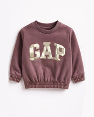 BOYS MAUVE FLEECE SWEATSHIRT & JOGGER SET
