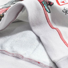 GUESS TEAL PINK PRINTED SWEATSHIRT