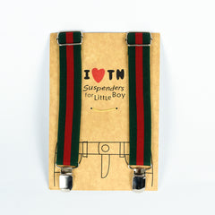 Green and Red Suspenders (1Yrs - 4Yrs)
