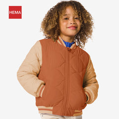 HEMA ORANGE TWO TONE BOMBER JACKET