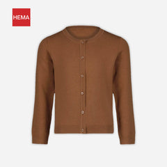 HEMA BROWN CARDIGAN FRONT OPEN
