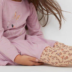 H&M DARK BEIGE FLORAL PRINTED LEGGING