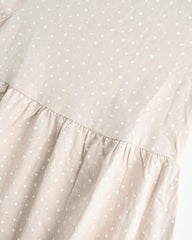 H&M BEIGE PRINTED SHORTSLEEVE DRESS