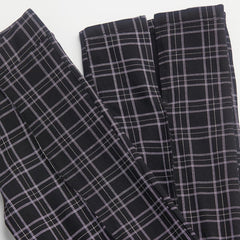 H&M BLACK CHECKED FLARED LEGGINGS 1028675002