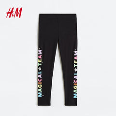 H&M BLACK MAGICAL TEAM LEGGING